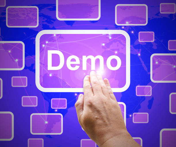 istock Demo icon demonstrating a product beta software - 3d illustration 1176331829