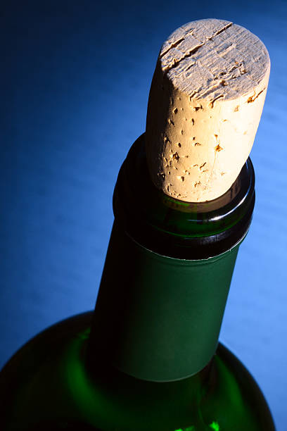 istock Bottle of Wine. Above tilt view. 117633570