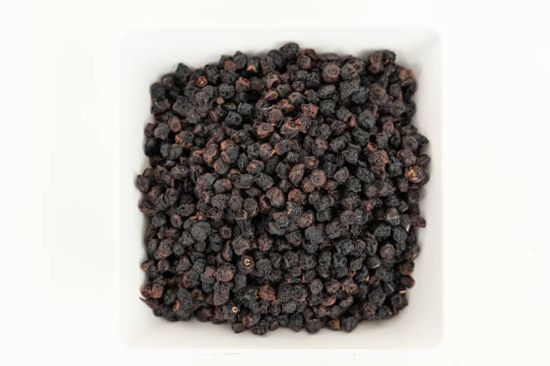 istock Dried Blueberries In A White Bowl. Top view 1176336029
