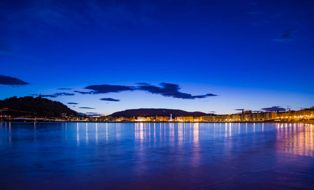 istock La Concha beach at night San Sebastian 1176338130