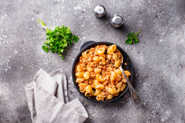 istock Pasta Bolognese with meat sauce 1176338398