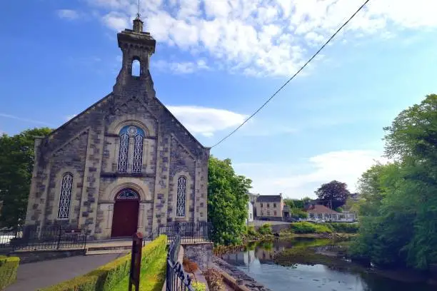 Photo of Donegal Methodist Church in the morning sun