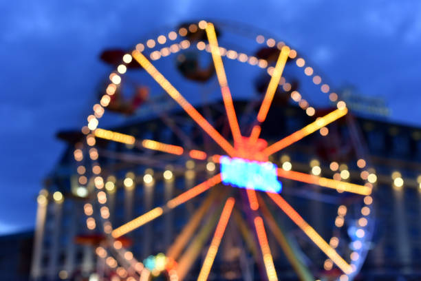 istock Ponts light of Ferris wheel in bokeh 1176357858