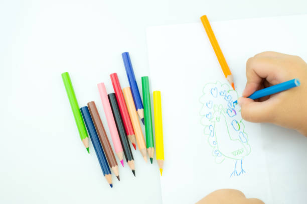 istock Children draw paints in the playroom 1176358032