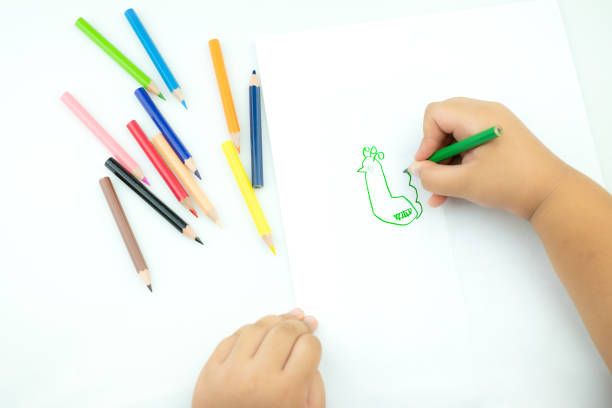 istock Children draw paints in the playroom 1176358054