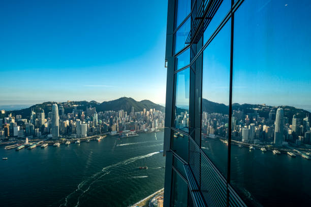 istock Hong Kong city view at sunset 1176358148