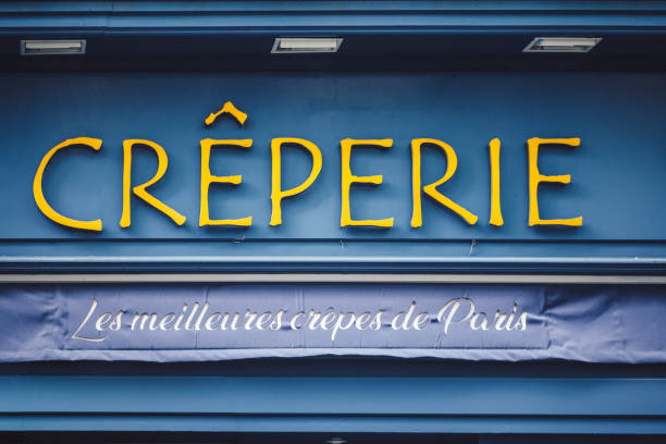 Pancake restaurant sign in Paris