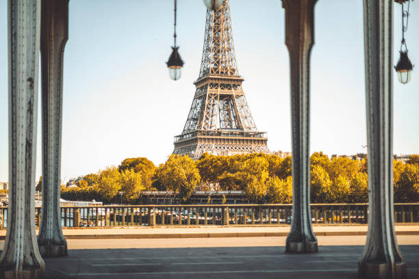 istock Bir Hakeim bridge and Eiffel Tower in Paris 1176361291