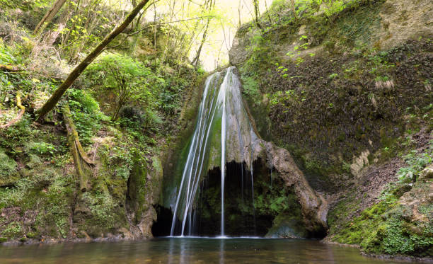istock small waterfall with fresh water in the forest 1176361418