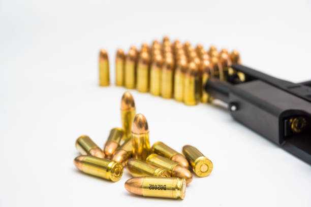 istock 9mm conceal gun with full metal jacket 1176364266