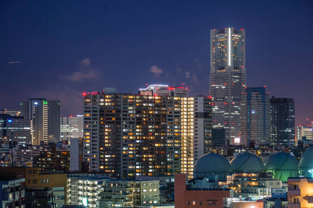 istock Minato Mirai of night view 1176364995