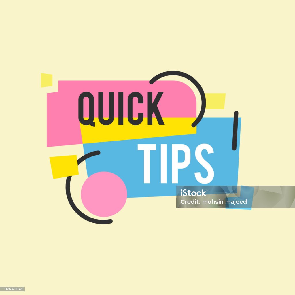 Quick Tips Modern Helpful Tips Vector Illustration Stock Illustration ...