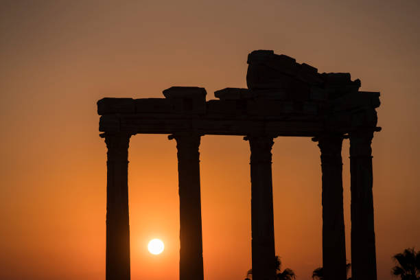 Temple of Apollo, Side Antalya Temple of Apollo, Side Antalya temple of apollo antalya province stock pictures, royalty-free photos & images