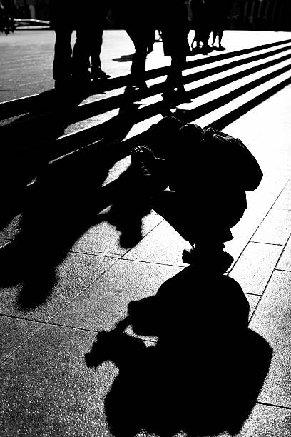 istock Silhouette of Photographer. Black and White 117637233