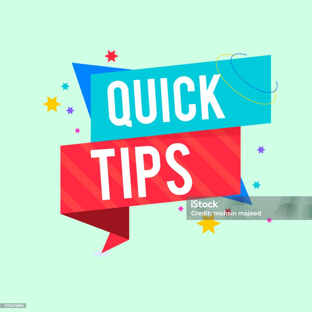 Now Tips Quick Tips Modern Helpful Tips Vector Illustration Stock Illustration ...