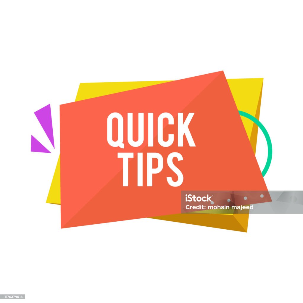 Tips Modern Quick Tips Modern Helpful Tips Vector Illustration Stock Illustration ...