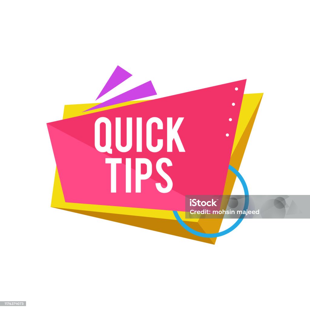 Tips Modern Quick Tips Modern Helpful Tips Vector Illustration Stock Illustration ...
