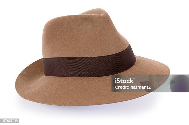 Color Cuoio Classico Cappello Fedora In Feltro Xl - Fotografie stock e altre immagini di 1920-1929 - 1920-1929, 1930-1939, 1940-1949