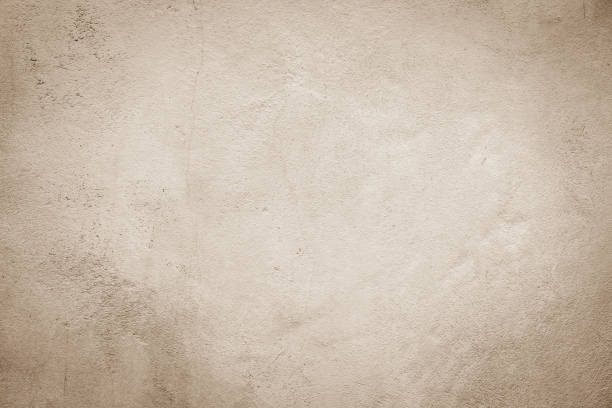 cerrar la textura de fondo de la pared de cemento de color de color sepia lisa retro para mostrar o anunciar o promover el producto y el contenido en la pantalla y el concepto de elemento de diseño web - piedra caliza fotografías e imágenes de stock