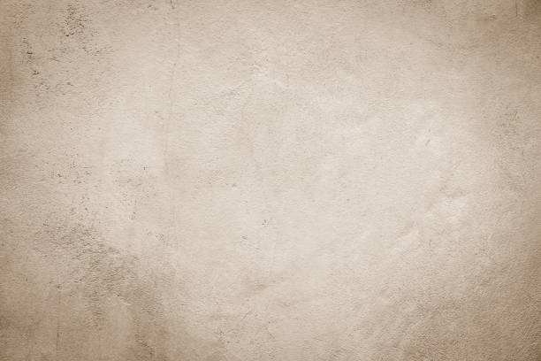 close up retro plain sepia tone color cement wall  background texture for show or advertise or promote product and content on display and web design element concept stock photo