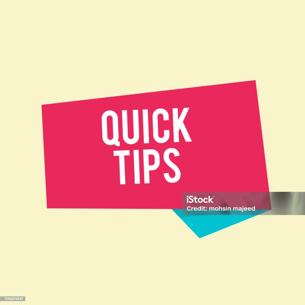 Quick Tips Modern Helpful Tips Vector Illustration Stock Illustration ...