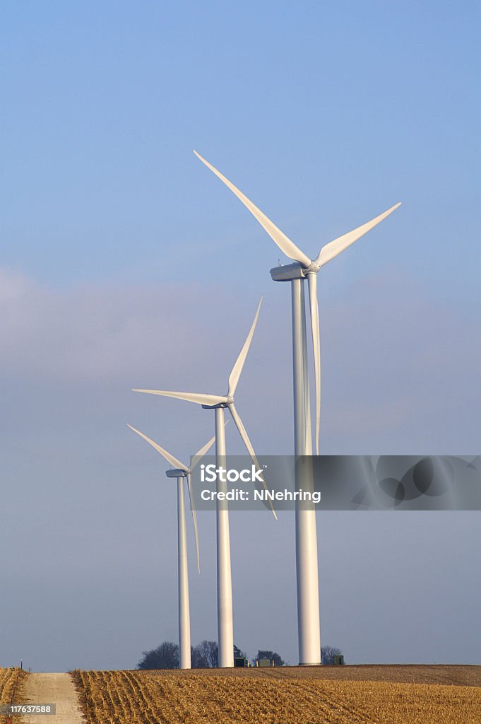で中西部の風車 - 発電のロイヤリティフリーストックフォト