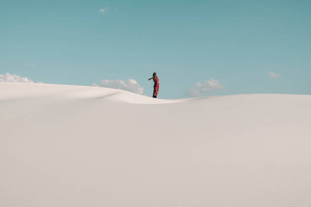 istock Posing on the sand dunes of White Sands National Monument 1176378788