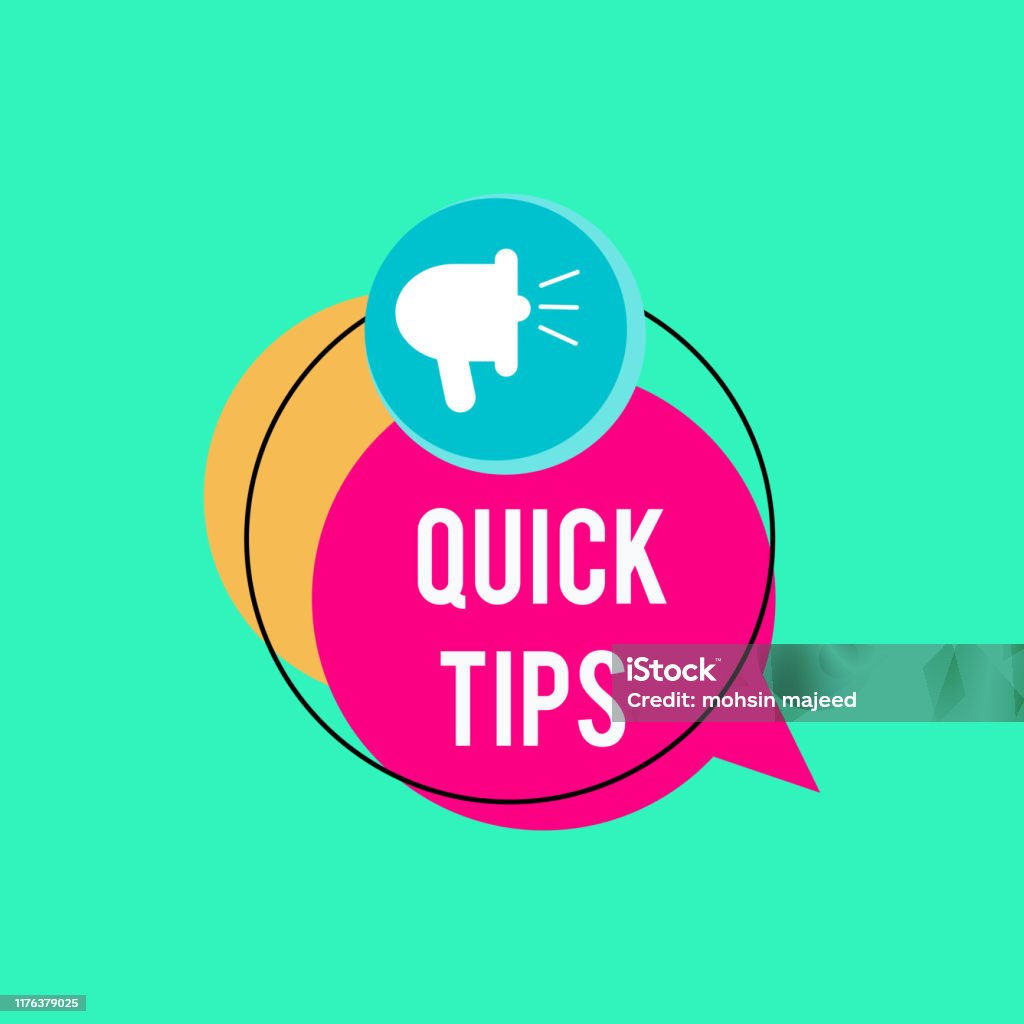 Tips Modern Quick Tips Modern Helpful Tips Banner Vector Illustration Stock ...