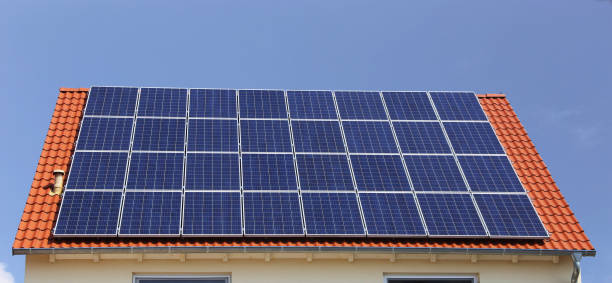 istock Roof with solar panels (photovoltaics) 1176380451