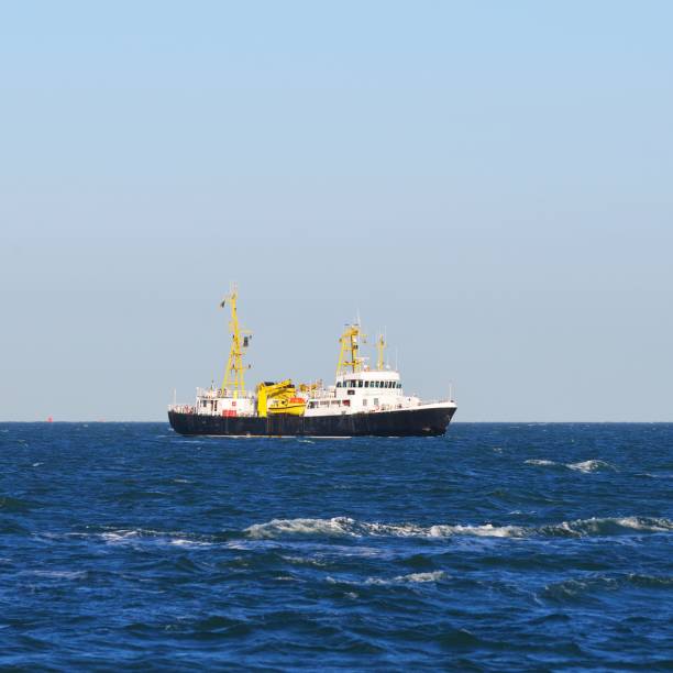 istock Cargo ship sailing in the sea in the Netherlands 1176380602