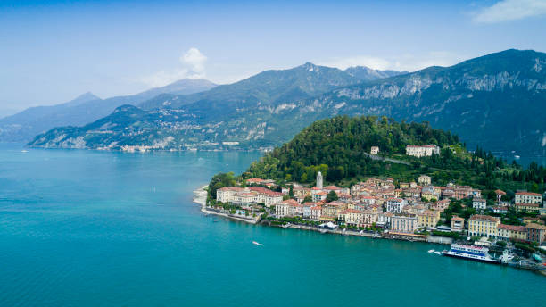 istock Aerial photo shooting with drone on Bellagio 1176381696