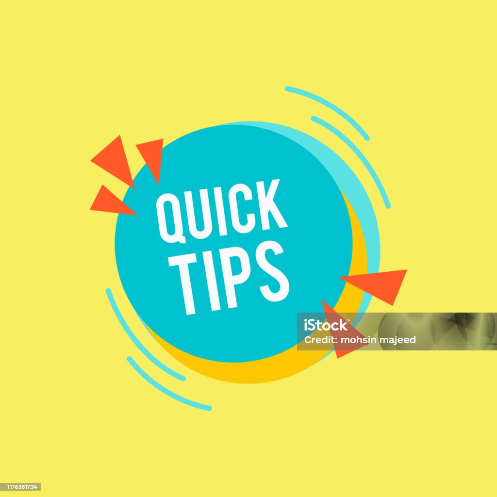 Tips Modern Quick Tips Modern Helpful Tips Banner Vector Illustration Stock ...