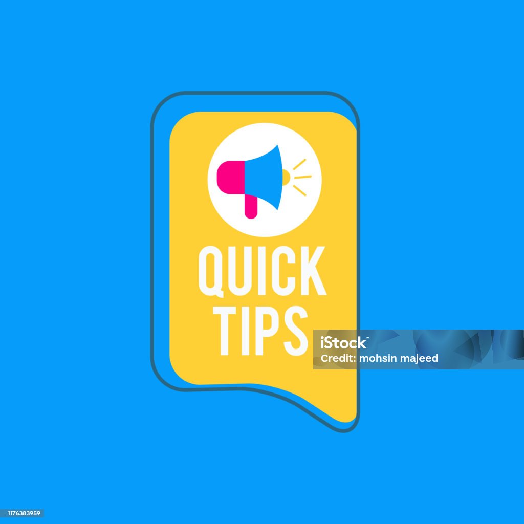 Tips Modern Quick Tips Modern Helpful Tips Banner Vector Illustration Stock ...