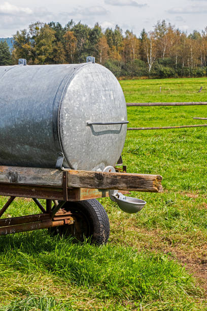 istock Tanker with water for watering livestock 1176384217