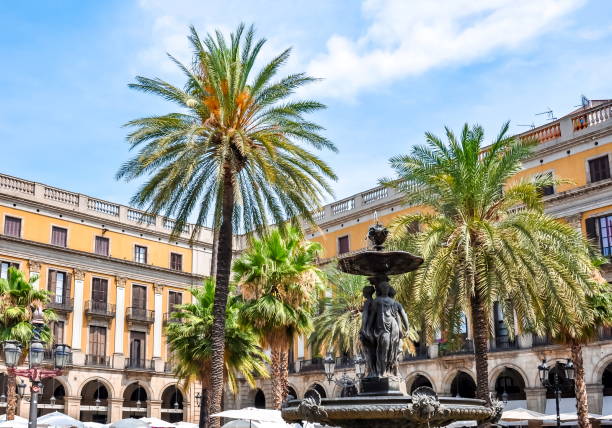 istock Royal square (Plaza Real) in Barcelona, Spain 1176390636