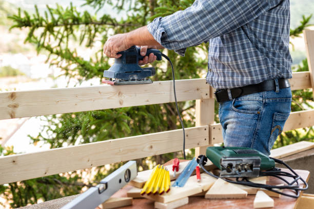 istock Craftsman at work on wooden boards. 1176391043