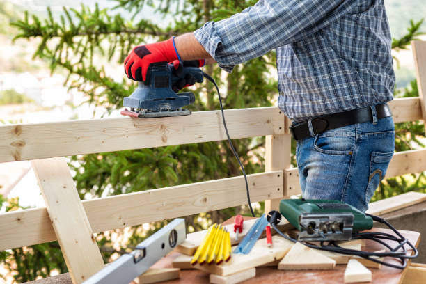 istock Craftsman at work on wooden boards. 1176391068