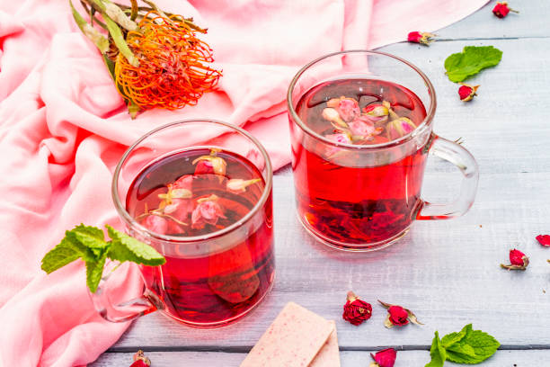 istock Summer delicious green rose tea 1176391879