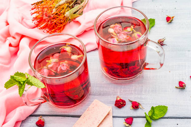 istock Summer delicious green rose tea 1176391880