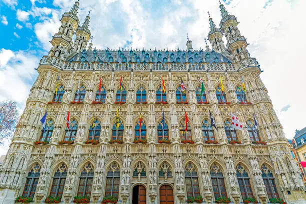 Leuven / Louvain, Belgium, built between 1439 and 1463 in in a Brabantian late-Gothic style