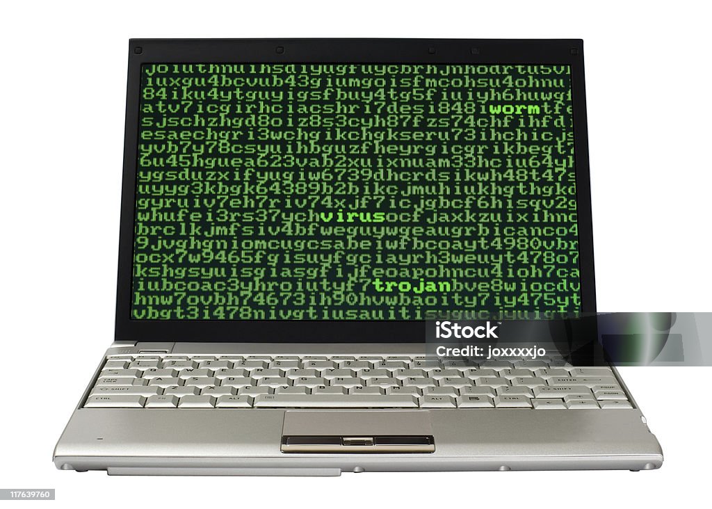 Компьютерный вирус - Стоковые фото Белый роялти-фри