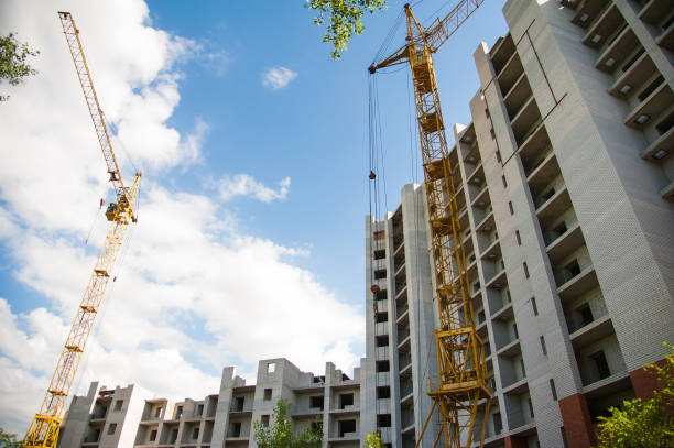istock Construction of multi-storey residential building 1176397674