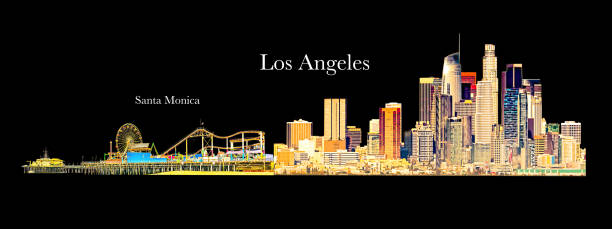 istock Los Angeles Illustration 1176400104