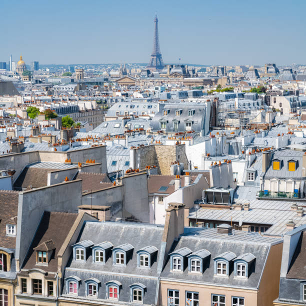 istock Paris, typical buildings and roofs in the Marais 1176402143