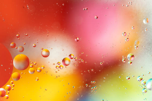 istock Water bubbles. Macro shot of air or molecule. Abstract space background. 1176403239