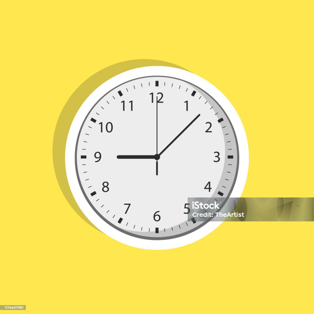 Clock In Vector Clock Vector Design Illustration Isolated On Background Stock ...