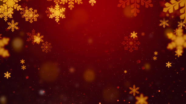 Christmas lights defocused background stock photo