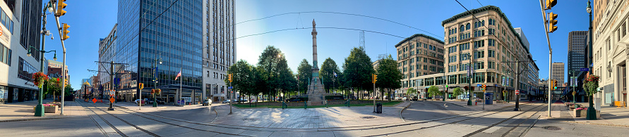 Panorama of Lafayette Square, Buffalo New York