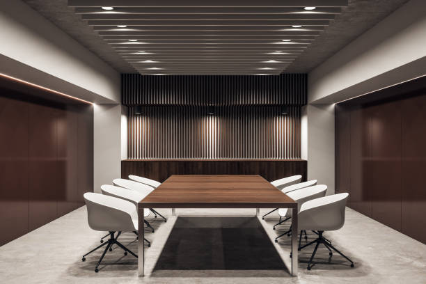 istock Contemporary meeting room interior 1176414553