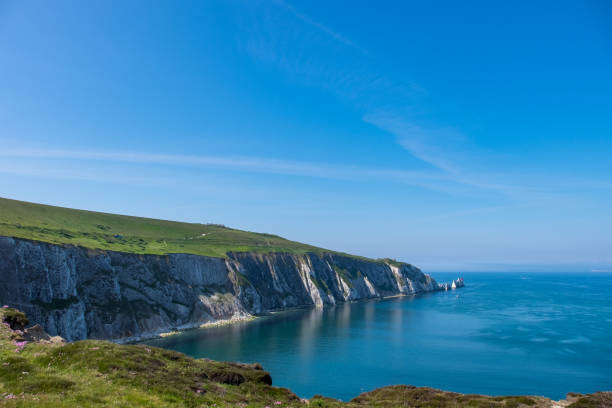 istock White chalk cliffs of Isle of Wight 1176417158
